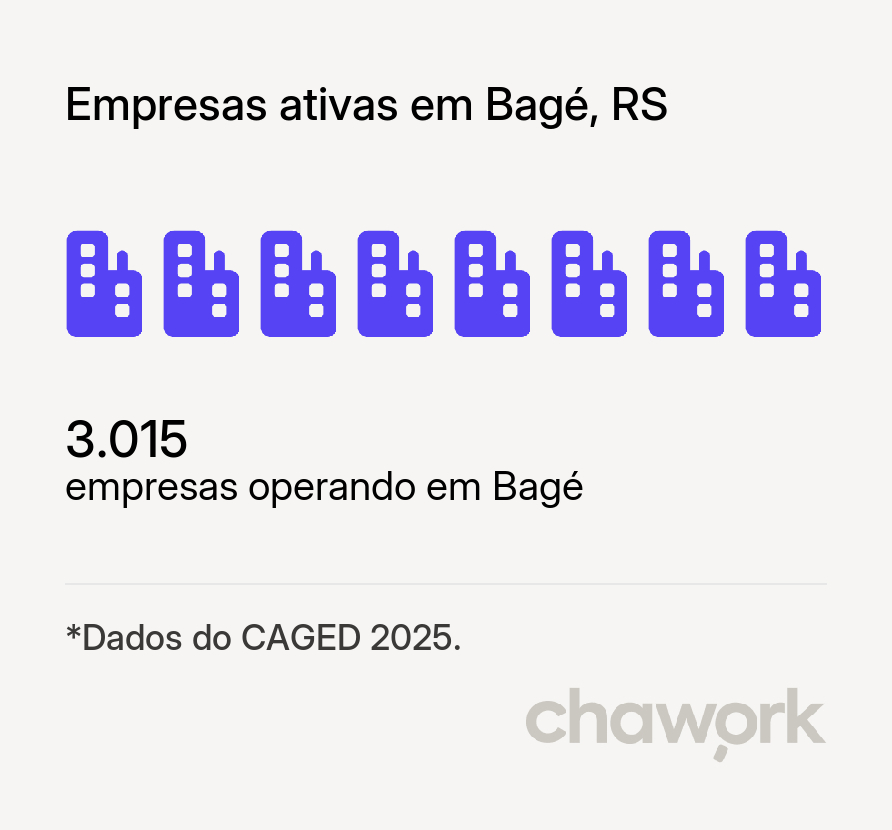 Empresas ativas em Bagé, RS