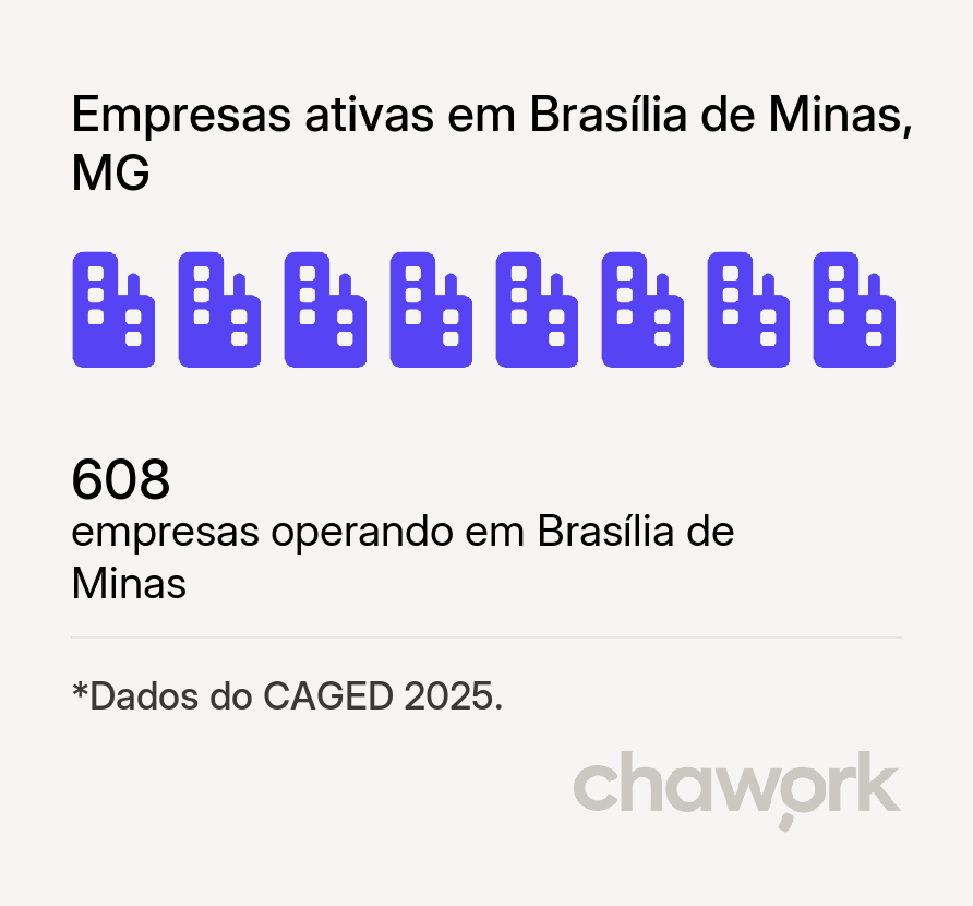 Empresas ativas em Brasília de Minas, MG