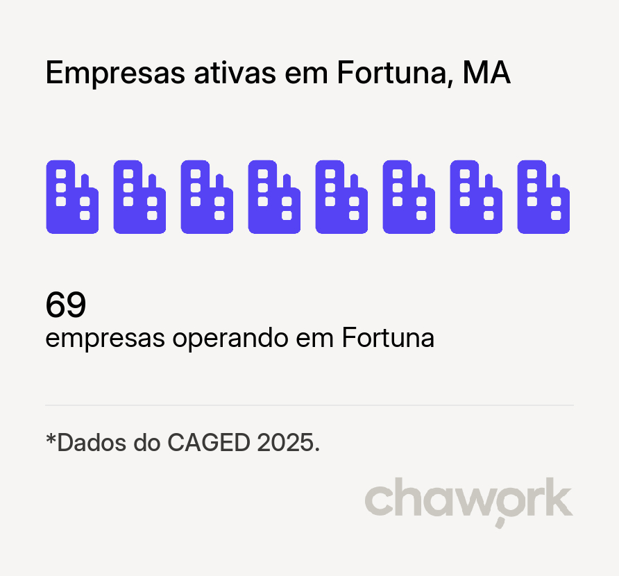 Empresas ativas em Fortuna, MA