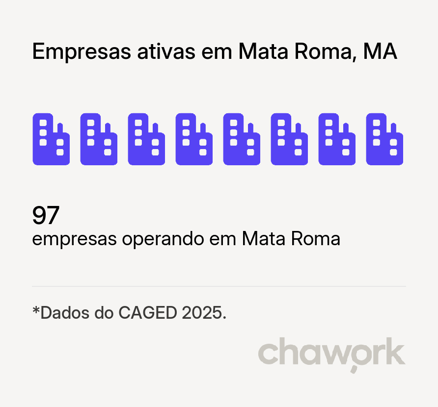 Empresas ativas em Mata Roma, MA