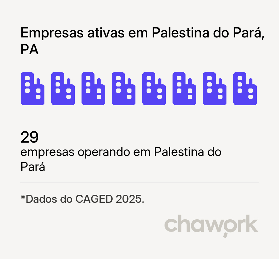 Empresas ativas em Palestina do Pará, PA