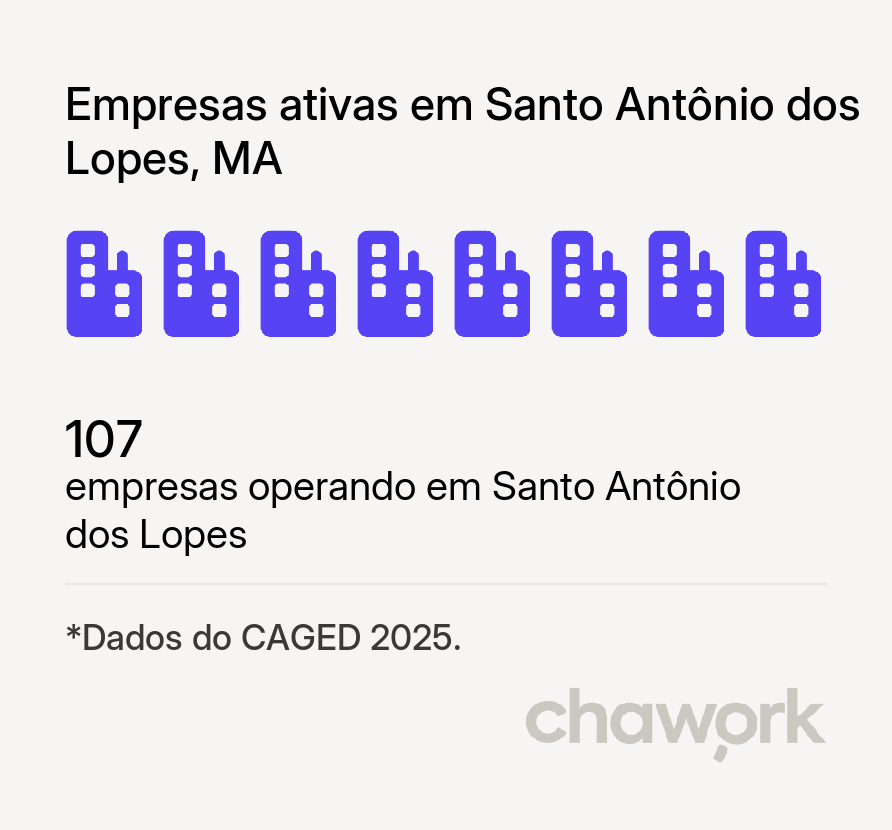 Empresas ativas em Santo Antônio dos Lopes, MA
