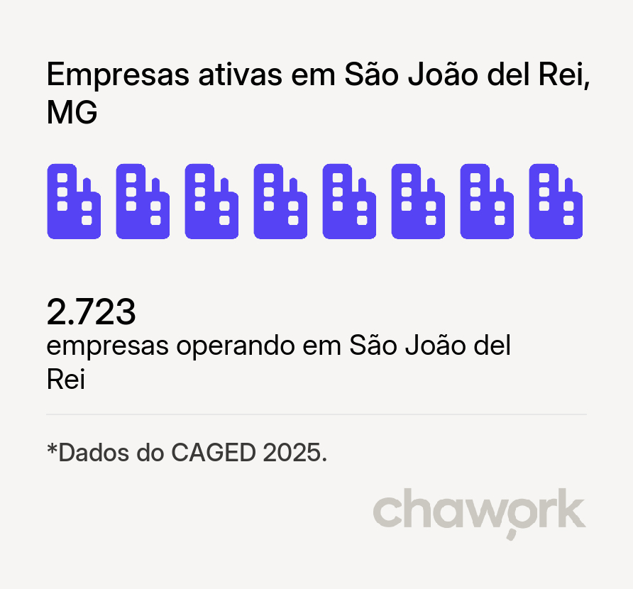 Empresas ativas em São João del Rei, MG