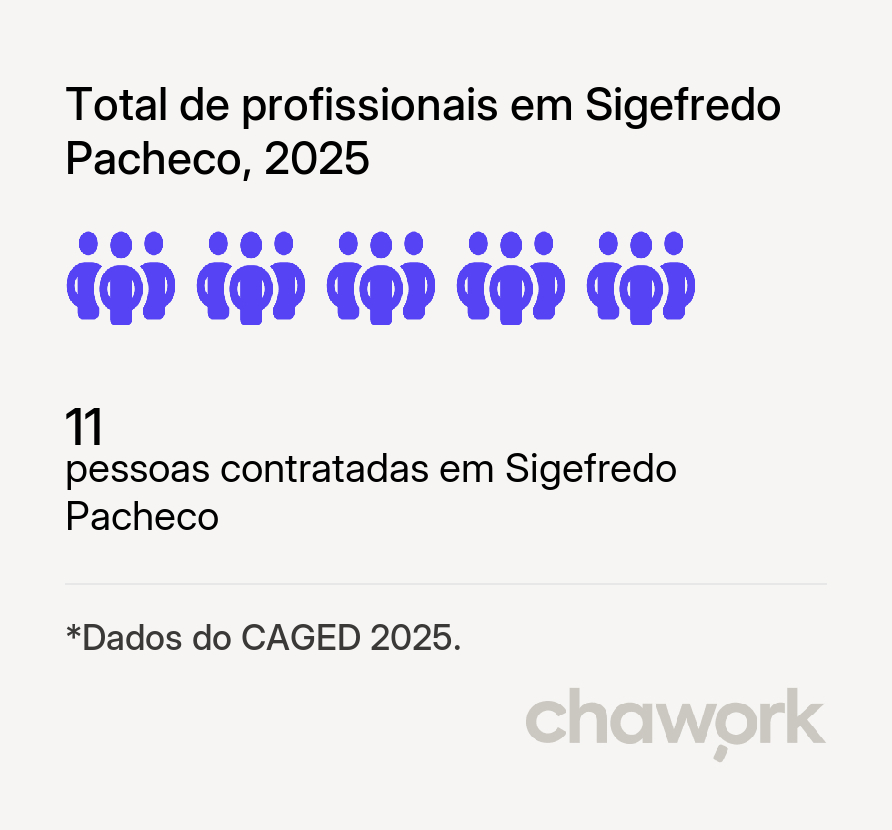 Total de profissionais contratados em Sigefredo Pacheco, PI